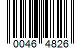Barcode 00464826
