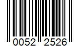 Barcode 00522526
