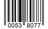 Barcode 00538077