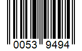 Barcode 00539494