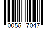 Barcode 00557047