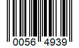 Barcode 00564939