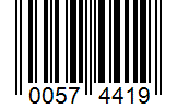 Barcode 00574419