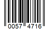 Barcode 00574716