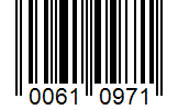 Barcode 00610971