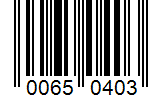 Barcode 00650403