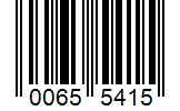 Barcode 00655415