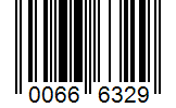 Barcode 00666329