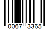 Barcode 00673365
