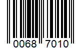 Barcode 00687010