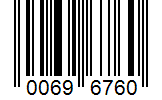 Barcode 00696760