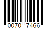 Barcode 00707466