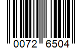 Barcode 00726504