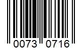 Barcode 00730716