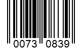 Barcode 00730839