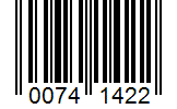 Barcode 00741422