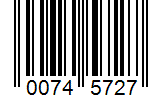 Barcode 00745727