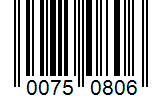 Barcode 00750806