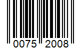 Barcode 00752008