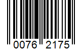 Barcode 00762175