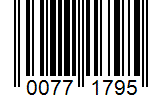 Barcode 00771795