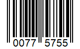 Barcode 00775755