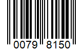 Barcode 00798150