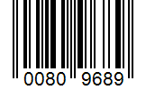 Barcode 00809689