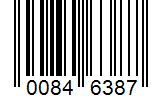 Barcode 00846387