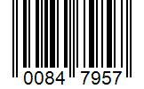 Barcode 00847957
