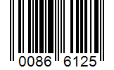Barcode 00866125