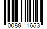 Barcode 00891653