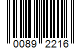 Barcode 00892216