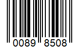 Barcode 00898508