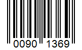 Barcode 00901369