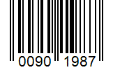 Barcode 00901987