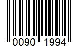 Barcode 00901994