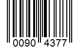 Barcode 00904377