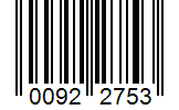 Barcode 00922753