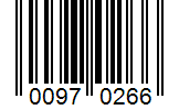 Barcode 00970266