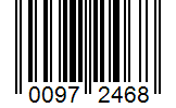 Barcode 00972468