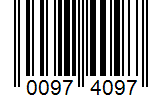Barcode 00974097