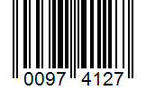 Barcode 00974127