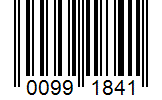 Barcode 00991841
