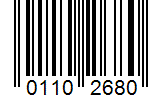 Barcode 01102680