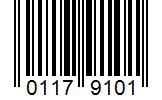 Barcode 01179101