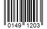 Barcode 01491203