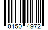 Barcode 01504972