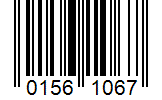 Barcode 01561067