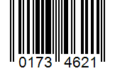 Barcode 01734621